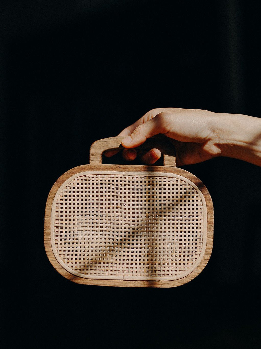Wooden purse detail